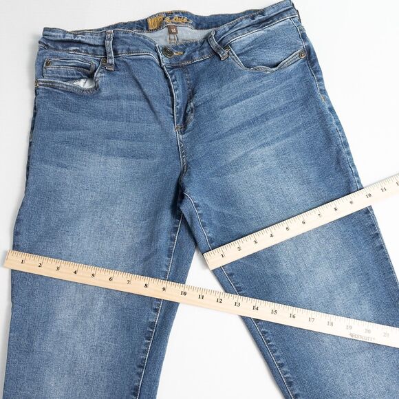 Kut From The Kloth Straight Leg Medium Wash Jeans Womens 14 ALTERED 28" Inseam - Picture 7 of 16